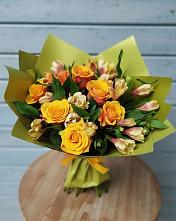 Букет цветов из:  Альстромерии и Розы в Оржицы