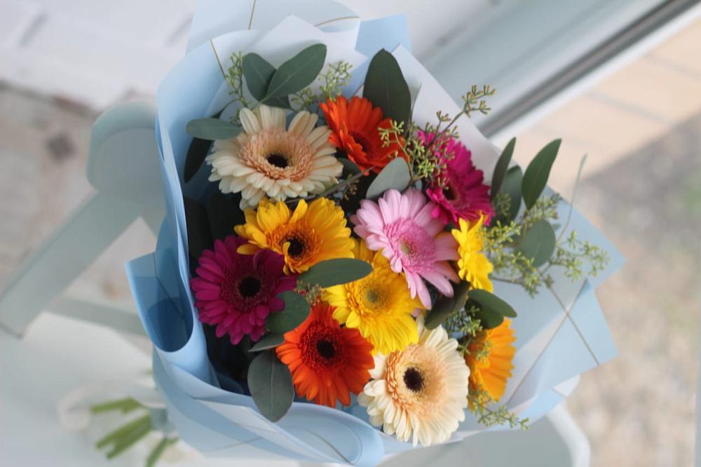 Букет цветов из: Герберы в Оржицы