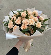 Букет Кремовые розы Латте в Оржицы