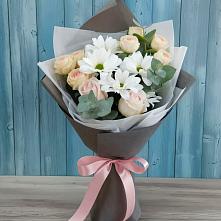 Букет цветов из:  Хризантемы и Розы #REPLACE_PRED# Оржицы