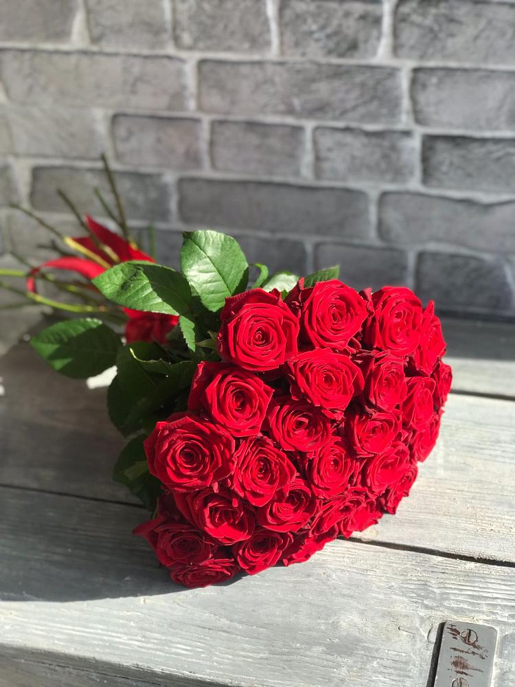 Букет Красные розы Фридом в Оржицы