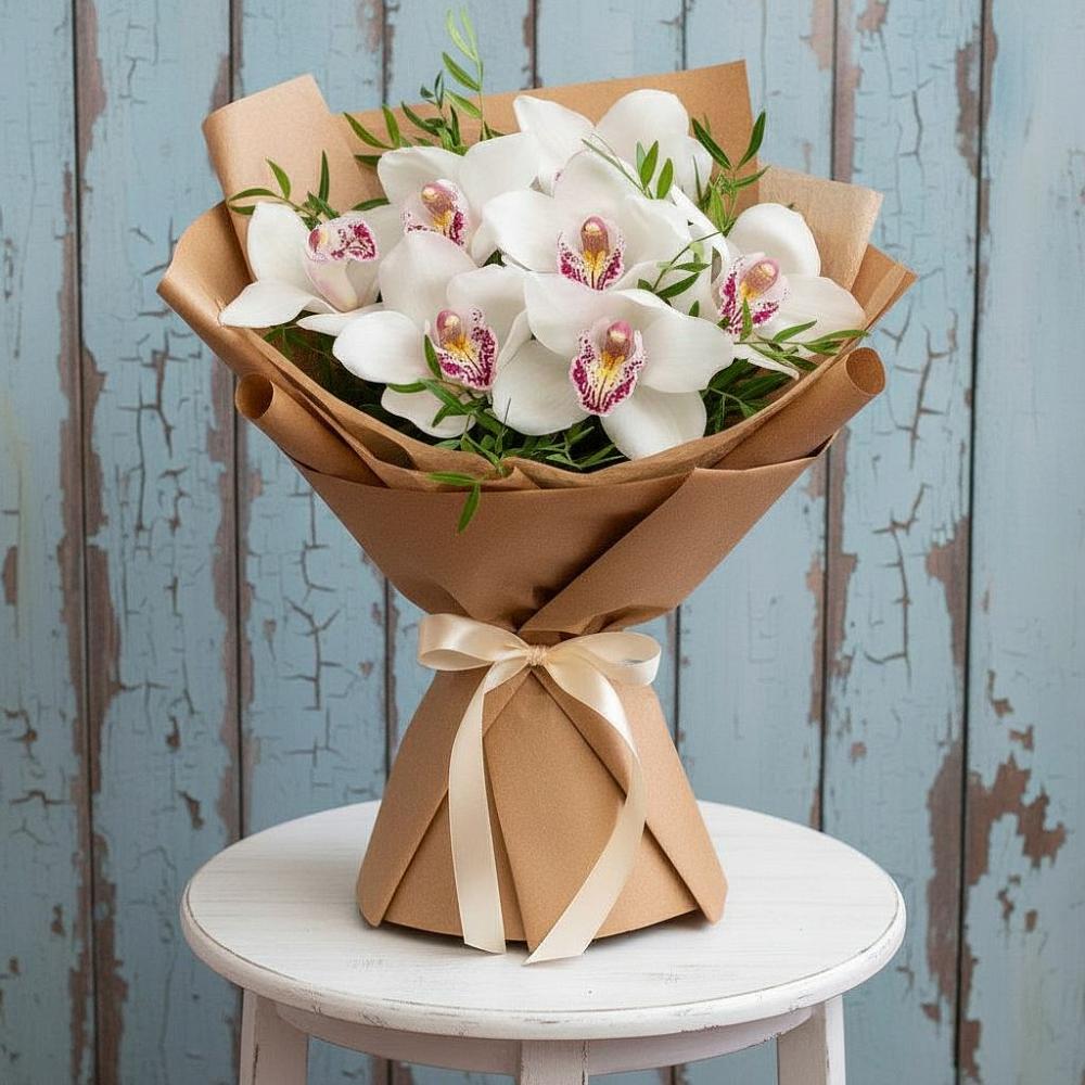 Букет цветов из: Орхидеи и Розы в Оржицы