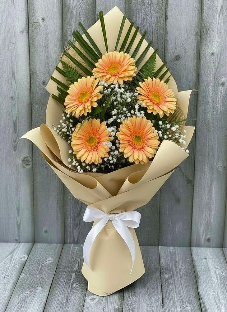 Букет цветов из: Герберы в Оржицы
