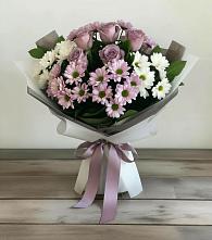 Букет цветов из:  Хризантемы и Розы в Оржицы