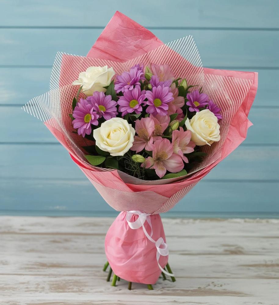 Букет цветов из: Герберы в Оржицы