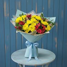 Букет цветов из:  Альстромерии и Хризантемы в Оржицы